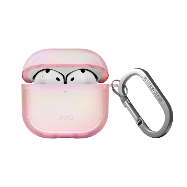 Dėklas Uniq Iridescia AirPods 4 Hang Case - Holo Rožinė aprašymas - Prekės nuotrauka Dėklas Uniq Iridescia AirPods 4 Hang Case - Holo Rožinė aprašymas - Prekės nuotrauka