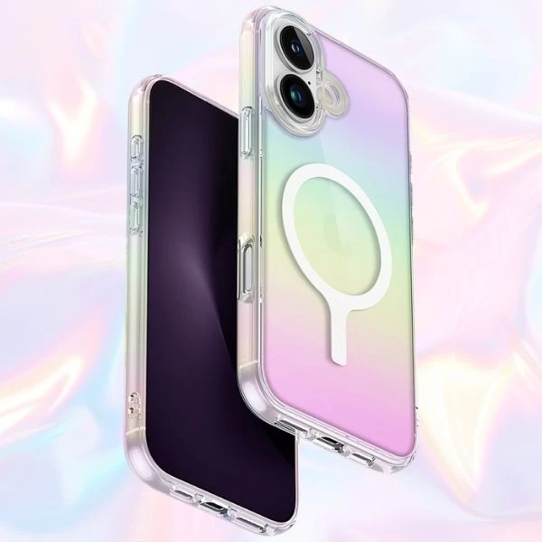 Uniq Iridescia Magclick įkrovimo dėklas, skirtas iPhone 16 – daugiaspalvis aprašymas - Prekės nuotrauka Uniq Iridescia Magclick įkrovimo dėklas, skirtas iPhone 16 – daugiaspalvis aprašymas - Prekės nuotrauka