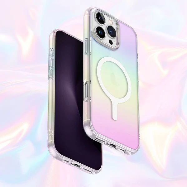 Uniq Iridescia Magclick įkrovimo dėklas, skirtas iPhone 16 Pro Max – daugiaspalvis aprašymas - Prekės nuotrauka Uniq Iridescia Magclick įkrovimo dėklas, skirtas iPhone 16 Pro Max – daugiaspalvis aprašymas - Prekės nuotrauka