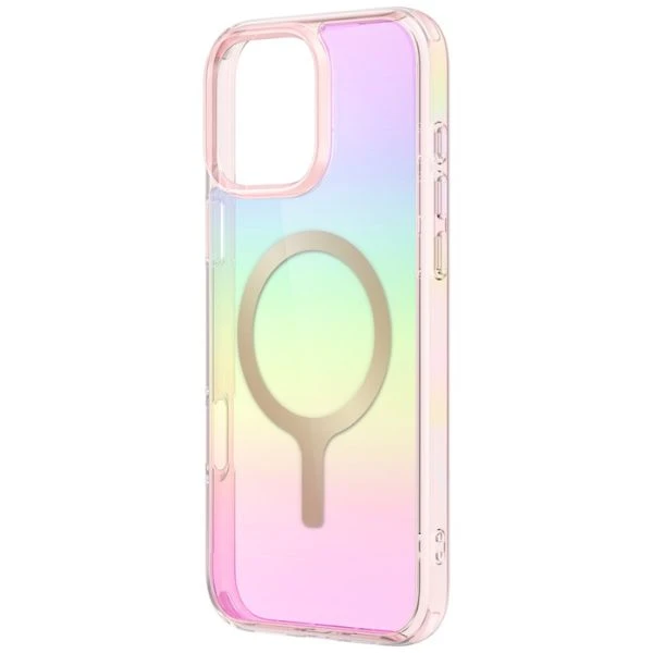 Dėklas Uniq Iridescia Magclick Charging Case for iPhone 16 Pro Max - Rožinė aprašymas - Prekės nuotrauka