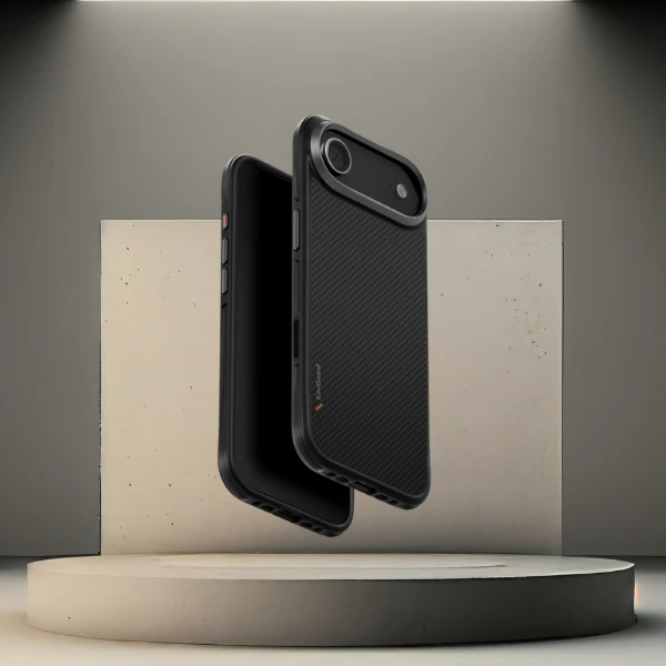 „Uniq Keva Magclick“ įkrovimo dėklas, skirtas „iPhone 17 Air“ – Juodas aprašymas - Prekės nuotrauka