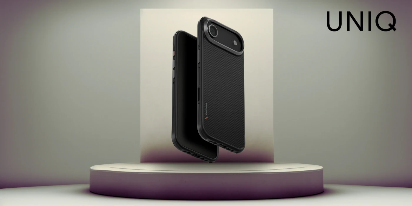 „Uniq Keva Magclick“ įkrovimo dėklas, skirtas „iPhone 17 Air“ – Juodas aprašymas - Prekės nuotrauka