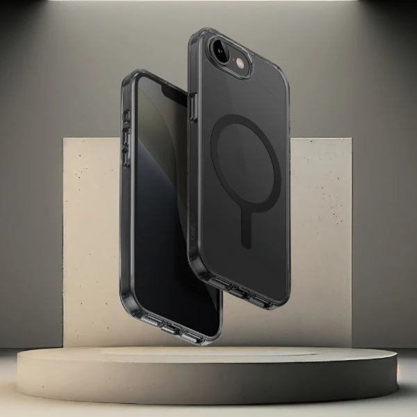 Uniq LifePro Magclick įkrovimo dėklas iPhone 16e - Juodas aprašymas - Prekės nuotrauka