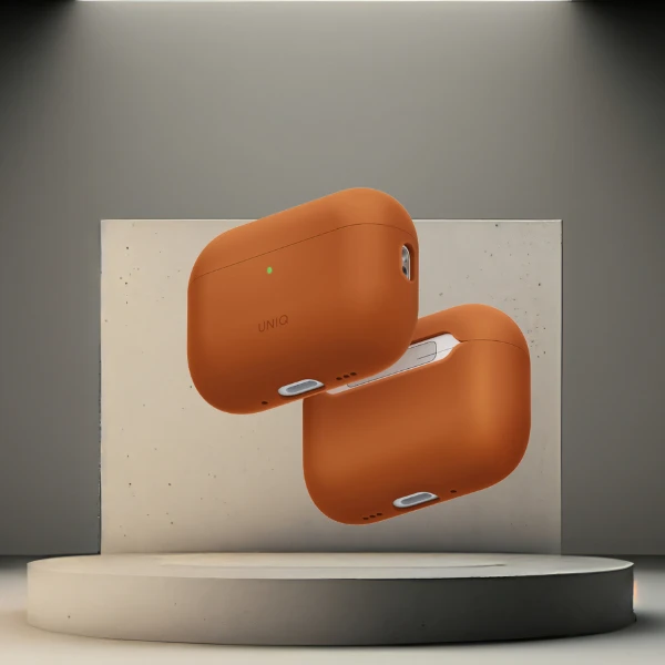 Uniq Lino Silikoninis dėklas for AirPods Pro 3 - Oranžinis aprašymas - Prekės nuotrauka