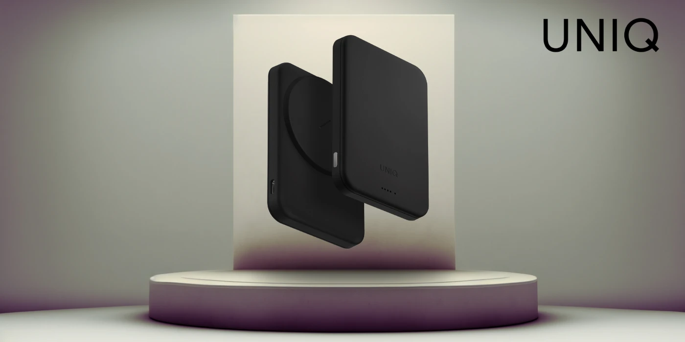 Uniq Lyden Lexa Magnetic 5000mAh PD USB-C Power Bank - Juodas aprašymas - Prekės nuotrauka
