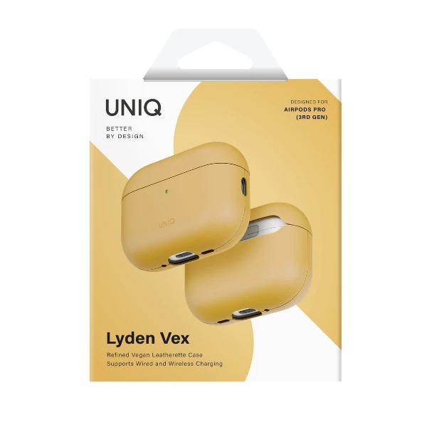 Uniq Lyden Vex dėklas, skirtas AirPods Pro 3 – Geltona aprašymas - Prekės nuotrauka Uniq Lyden Vex dėklas, skirtas AirPods Pro 3 – Geltona aprašymas - Prekės nuotrauka