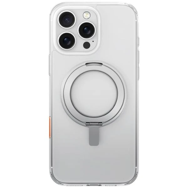 „Uniq Swivix 360“ besisukantis dėklas su atrama, skirtas „iPhone 16 Pro“ – skaidrus aprašymas - Prekės nuotrauka
