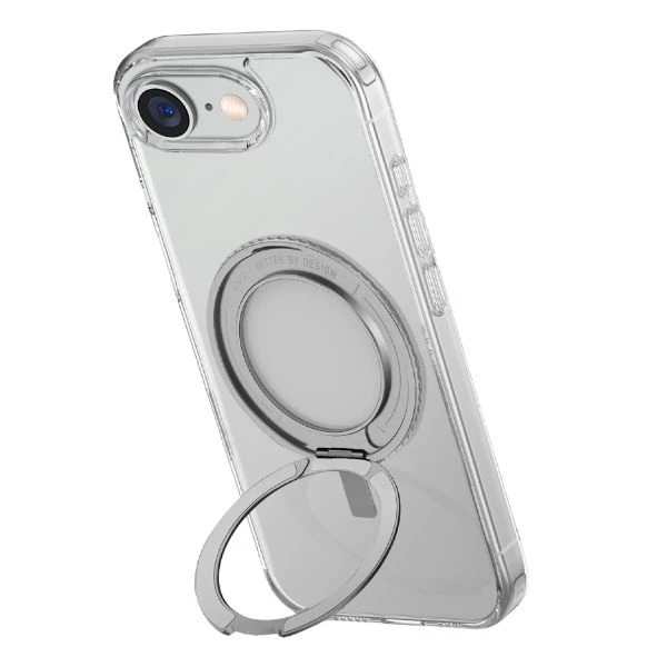 „Uniq Swivix 360“ besisukantis dėklas su atrama, skirtas „iPhone 16e“ – permatomas aprašymas - Prekės nuotrauka „Uniq Swivix 360“ besisukantis dėklas su atrama, skirtas „iPhone 16e“ – permatomas aprašymas - Prekės nuotrauka