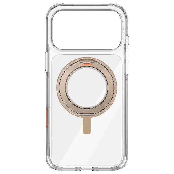 UNIQ Swivix dėklas skirtas Apple iPhone 17 Pro Max 360 Rotating Kickstand Gold aprašymas - Prekės nuotrauka UNIQ Swivix dėklas skirtas Apple iPhone 17 Pro Max 360 Rotating Kickstand Gold aprašymas - Prekės nuotrauka