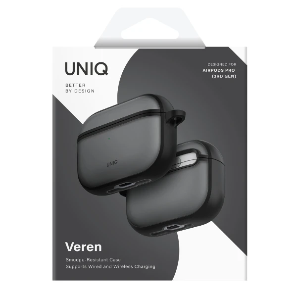 Dėklas Uniq Veren Case for AirPods Pro 3 - Brown aprašymas - Prekės nuotrauka