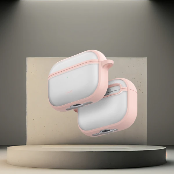 „Uniq Veren“ dėklas, skirtas „AirPods Pro 3“ ausinėms – rožinis aprašymas - Prekės nuotrauka