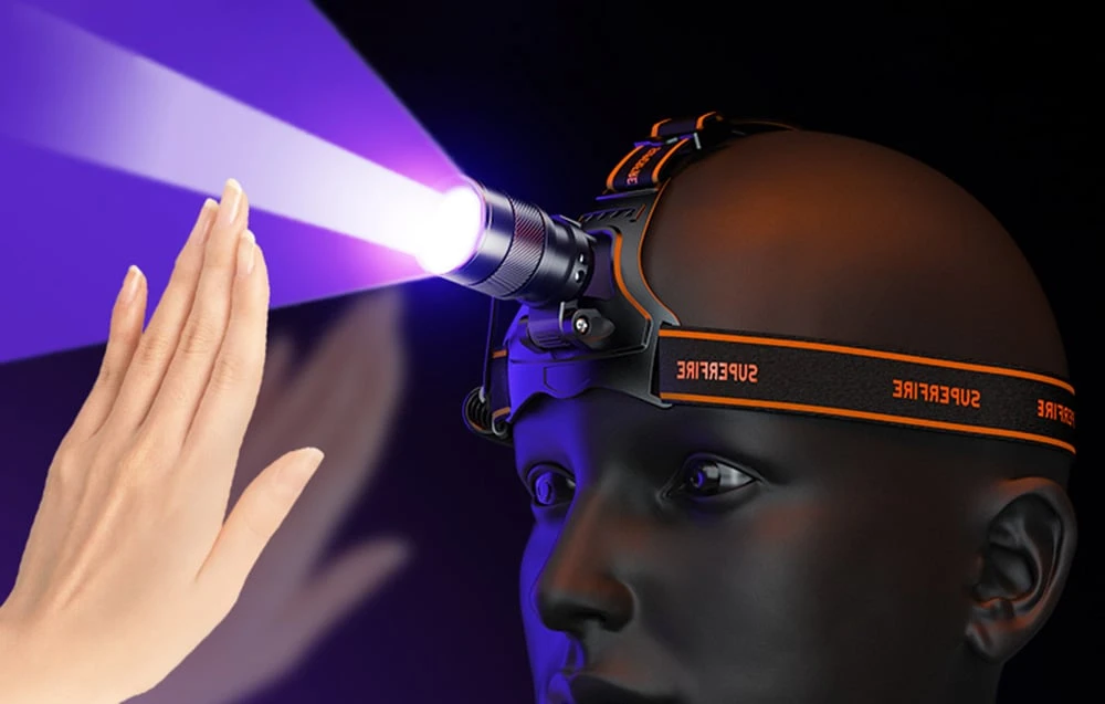 UV Superfire HZ01 head prožektorius aprašymas - Prekės nuotrauka