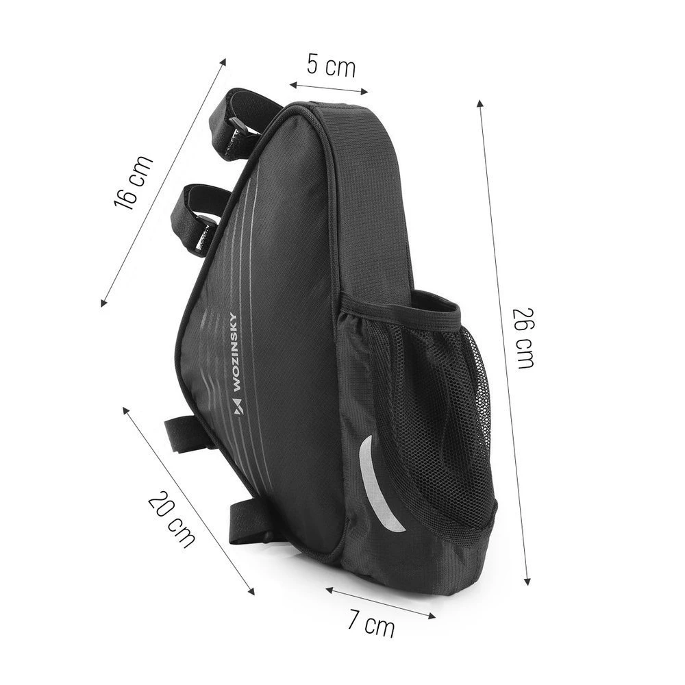 Wozinsky frame bag 1.5l juodas (WBB23BK) aprašymas - Prekės nuotrauka