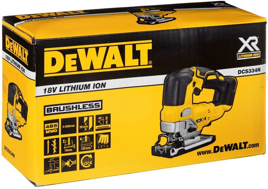 Akumuliatorinis siaurapjūklis DeWalt DCS334N-XJ