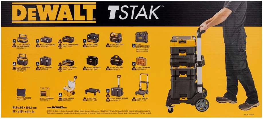 Vežimėlis įrankių dėžėms DeWalt TSTAK DWST1-71196