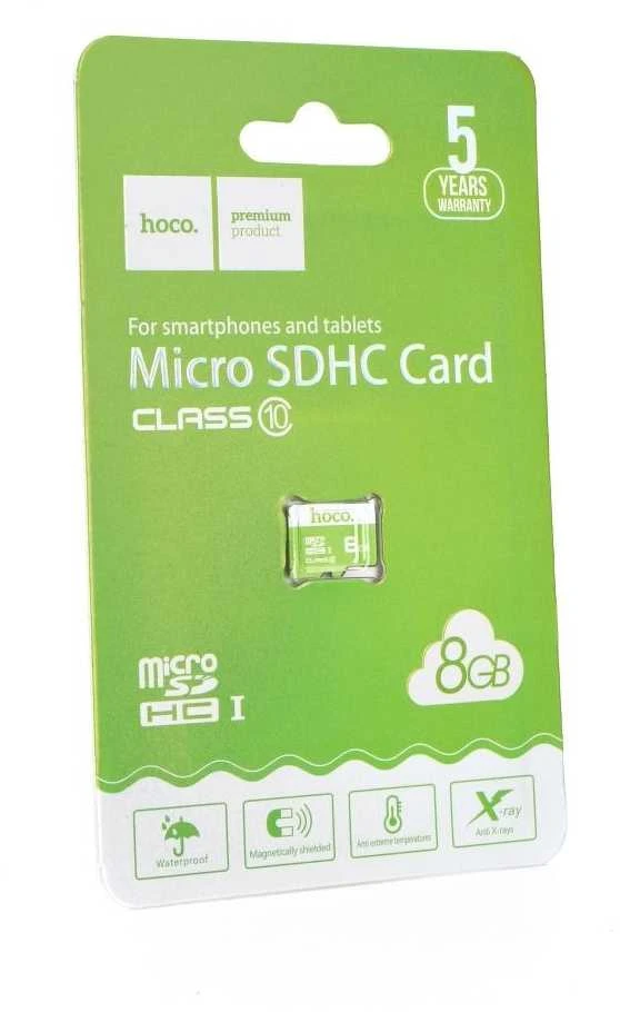 Atminties korta Hoco Micro SD 8Gb (class 10) be adapterio