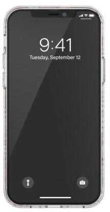 Diesel Snap Dėklas skaidrus AOP Apple iPhone 12 Pro Max raudona-pilka red-pilkas 42568