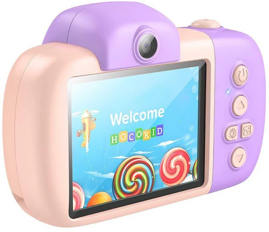Digital kids camera Hoco 2MP 2,4" Full HD DV201 pink