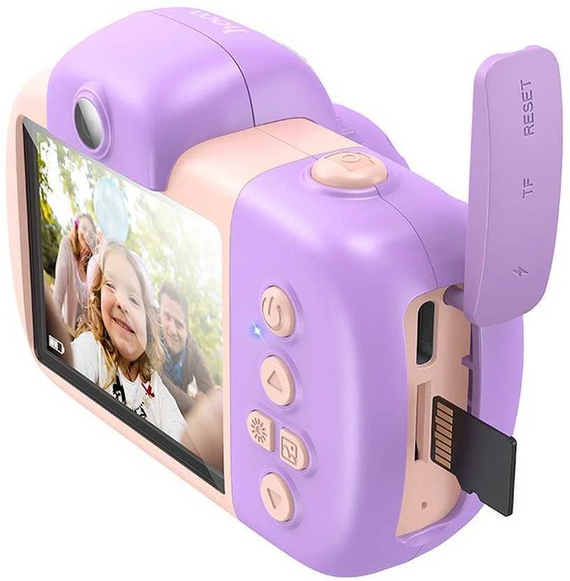 Digital kids camera Hoco 2MP 2,4" Full HD DV201 pink