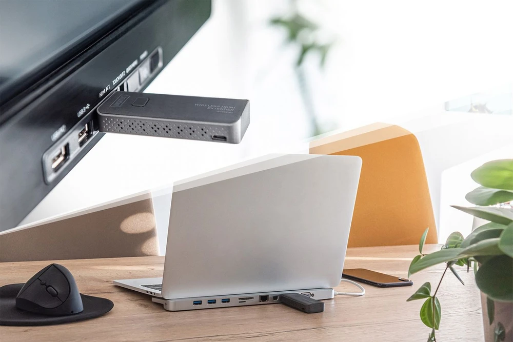 „Assmann“ elektroninis DIGITUS belaidžio HDMI prailginimo rinkinys 50 m raktas nuo 1 iki 1 „Full HD“