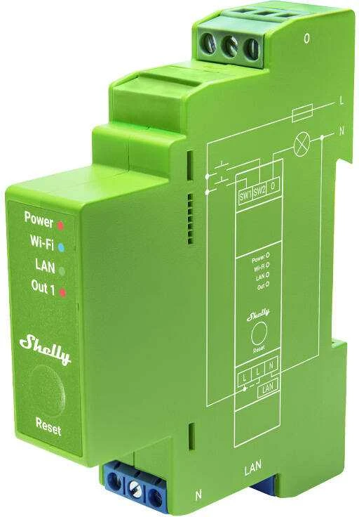 Shelly Pro Dimmer 1PM 1 kanalo pritemdymo modulis