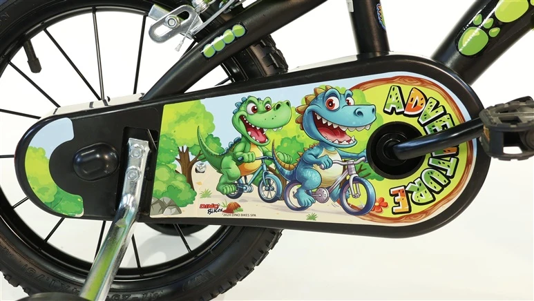 Dino_Bikes Vaikiškas dviratis Dino Bikes 616-DSA, juodas/žalias