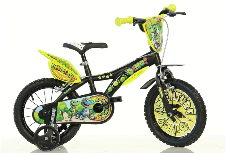 Dino_Bikes Vaikiškas dviratis Dino Bikes 616-DSA, juodas/žalias