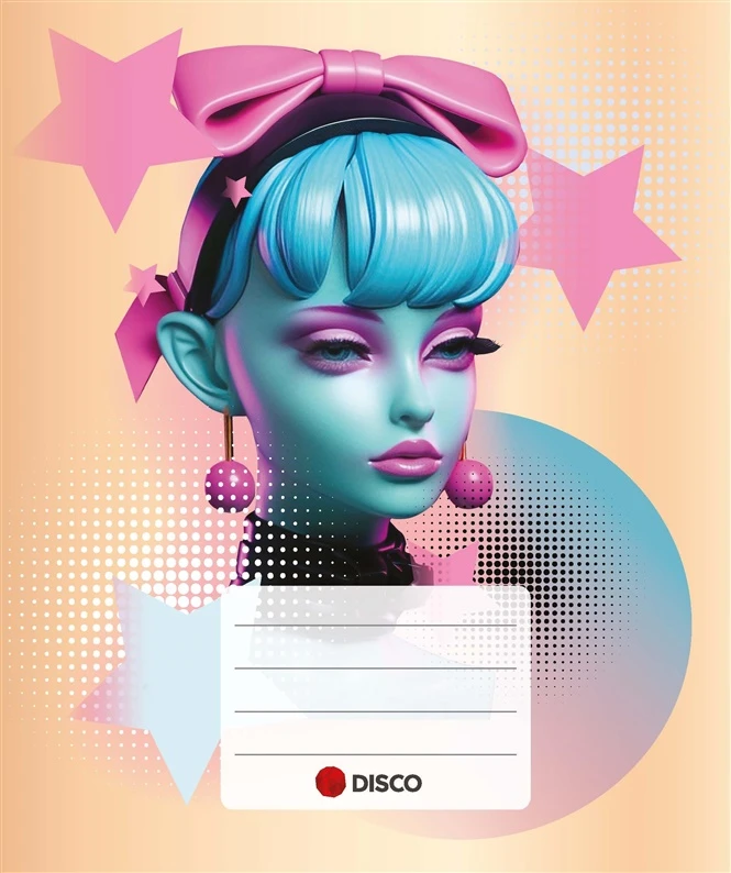 Disco Products Sąsiuvinis Disco 4Girls (5-12 klasės), 32 lapų, linijomis