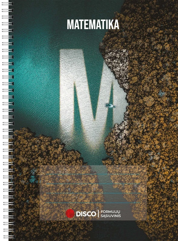 DISCO Formulių sąsiuvinis, matematika, 50 lapų, lang.