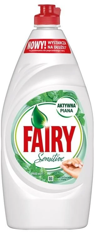 Indų ploviklis FAIRY SENSITIVE Tea Tree & Mint, 900 ml