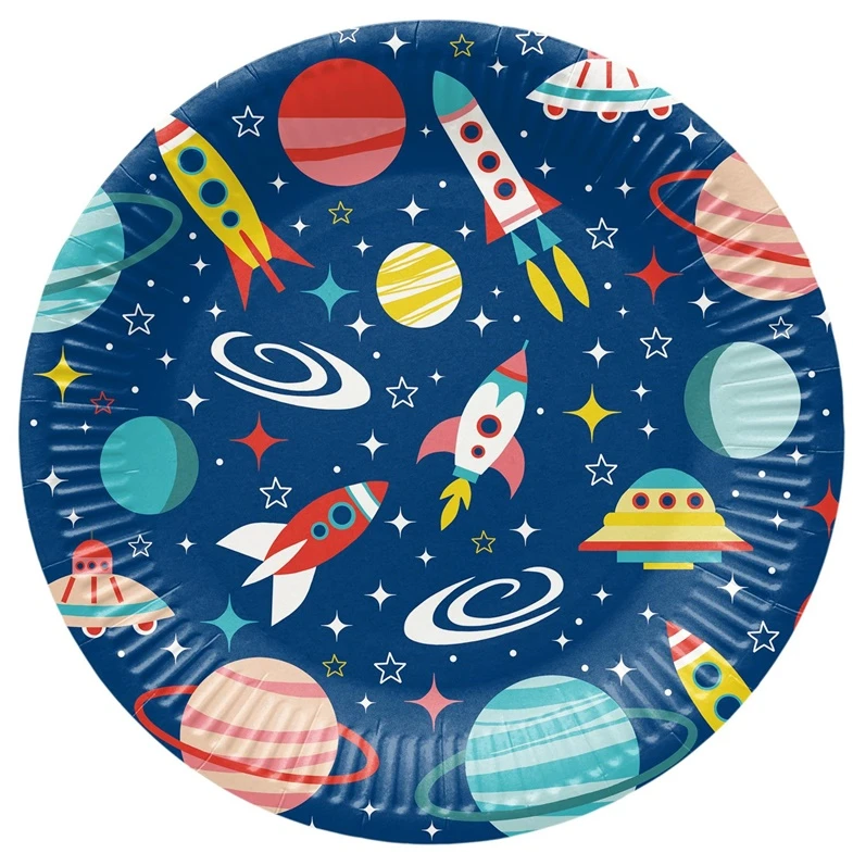 Vienkartinės lėkštės PAW Space, Ø 23 cm, 8 vnt.