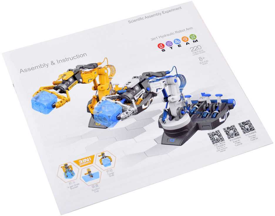 Jokomisiada Pasidaryk pats 3in1 hidraulinė roboto ranka 220el ZA4199