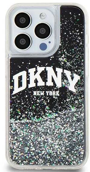 Apple iPhone 13 Pro DKNY dėklas Liquid Glitter Big Logo (DKHCP13LLBNAEK) juodos spalvos