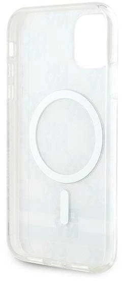 DKNY DKHMN61HCPTSE Apple iPhone 11 Xr 6.1 inch beige kietas dėklas IML Checkered Mono Pattern & Printed Strip