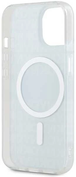 Apple iPhone 13 / 14 / 15 DKNY dėklas IML Mono & Stripe MagSafe (DKHMP15SHRHSEB) mėlynos spalvos