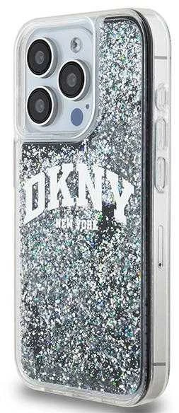 Apple iPhone 14 Pro DKNY dėklas Liquid Glitter Big Logo (DKHCP14LLBNAEK) juodos spalvos