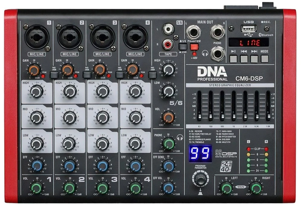 Dna Professional Garso pultas DNA CM6-DSP