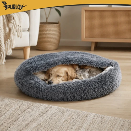 Dog/cat bed 70cm - plush Purlov