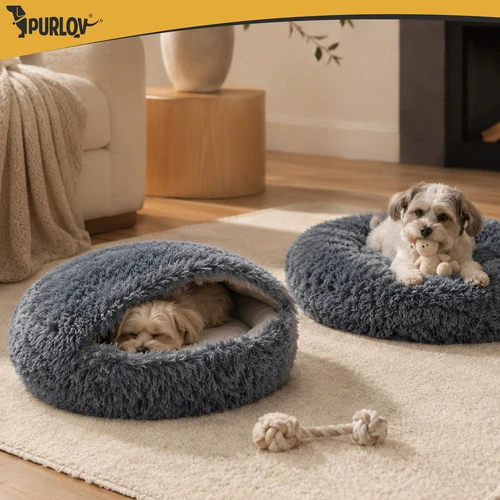 Dog/cat bed 70cm - plush Purlov