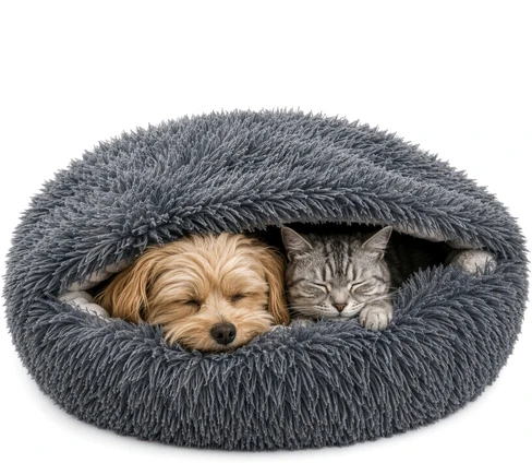 Dog/cat bed 70cm - plush Purlov