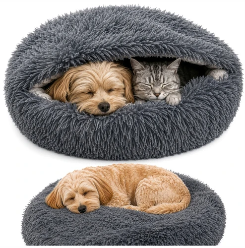 Dog/cat bed 70cm - plush Purlov