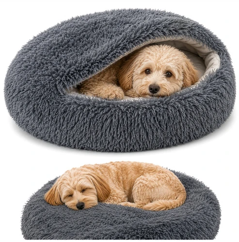 Dog/cat bed 70cm - plush Purlov