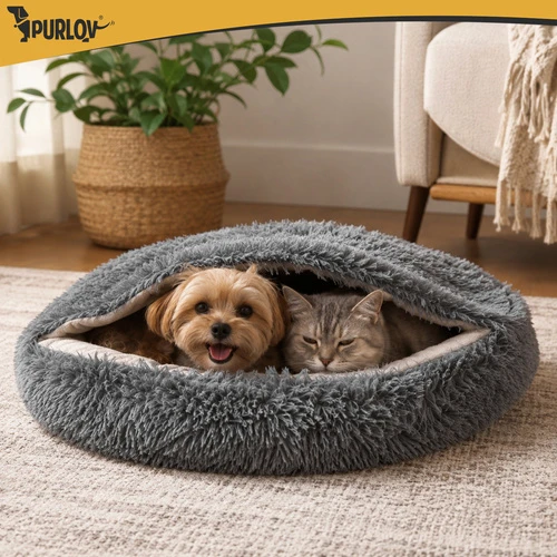 Dog/cat bed 70cm - plush Purlov