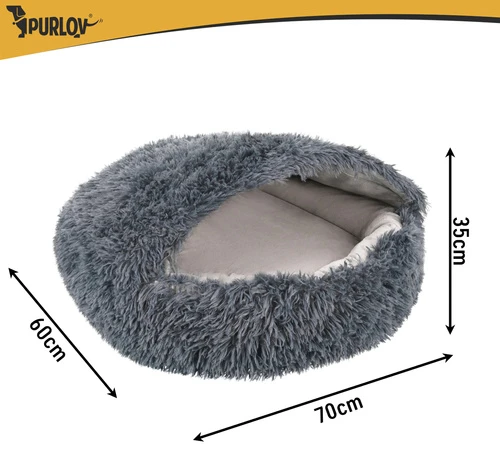 Dog/cat bed 70cm - plush Purlov