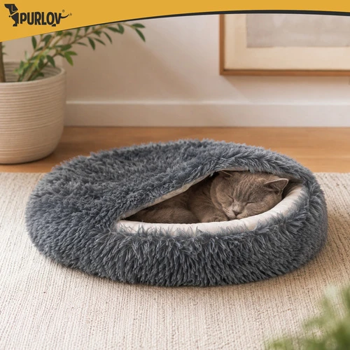 Dog/cat bed 70cm - plush Purlov