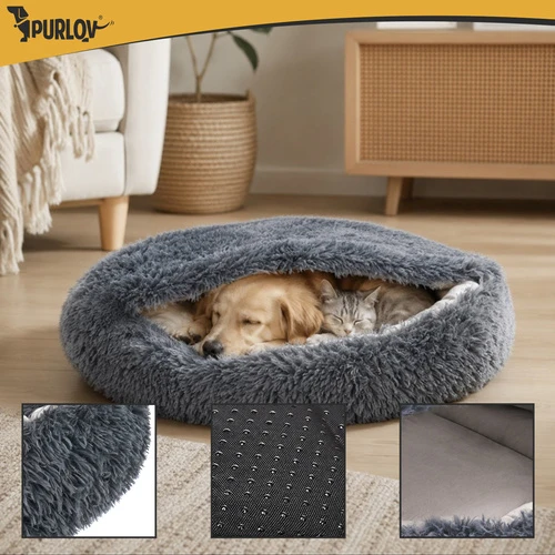 Dog/cat bed 70cm - plush Purlov