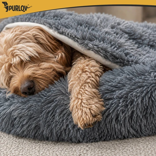 Dog/cat bed 70cm - plush Purlov