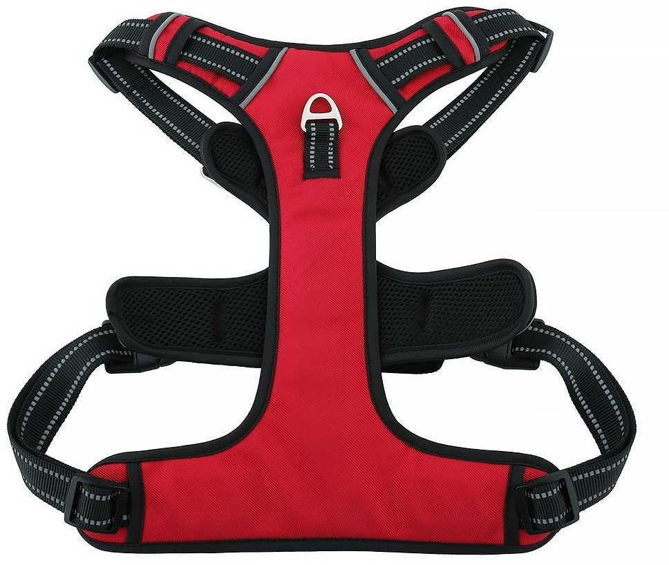 Oem Dog harness OXFORD A dydis L red juodas