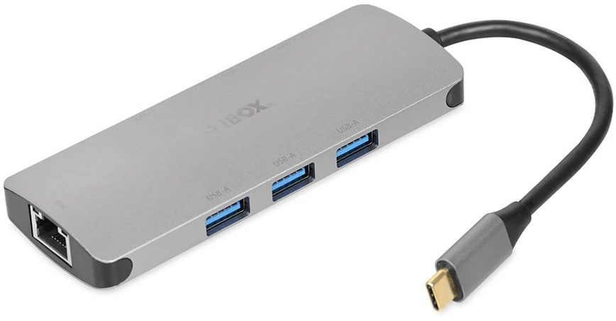 USB Jungčių Replikatorius - iBox, Sidabrinis