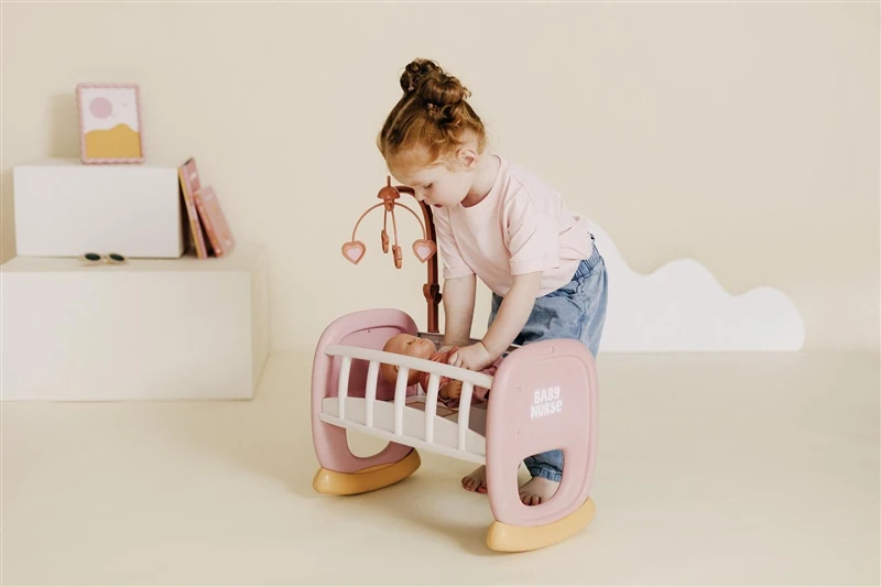 Smoby Baby Nurse lopšys su karusele